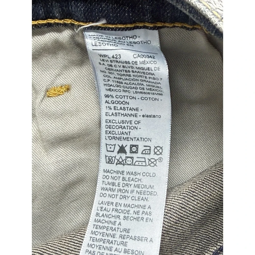 Levi Strauss Signature Relaxed Straight Jeans‎ Mens 44x30 Blue Medium Wash